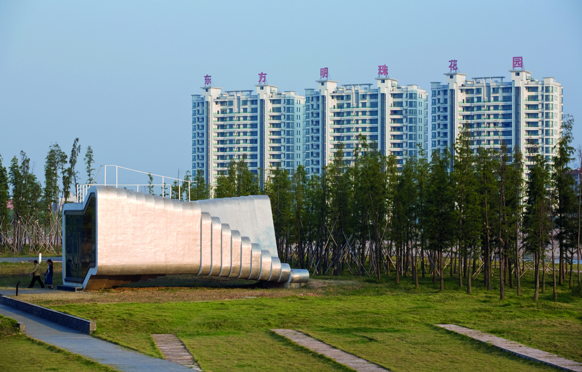 KNOWSPACE, Multimedia-Pavillon, Jinhua Architecture Park, Jinhua, China 2004 – 2007, Foto: KNOWSPACE