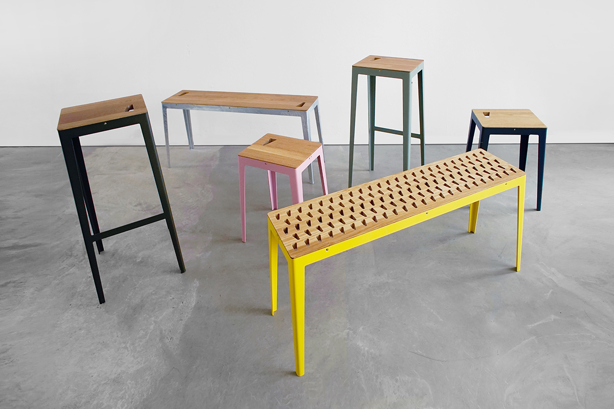Sigurd Larsen Design & Architecture, Felles Hocker, Möbel für die Nordischen Botschaften, Berlin 2016, Foto: Sigurd Larsen
