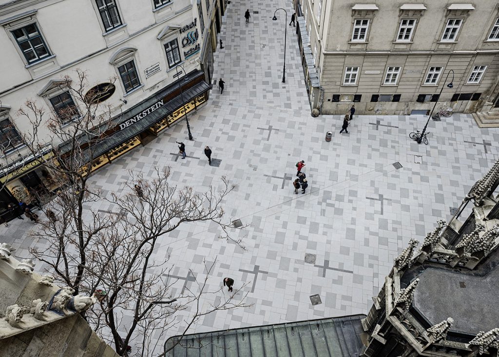 Clemens Kirsch Architektur mit Gerhard Nestler, ein „Vermittler“: Stephansplatz, Wien 2017, FCP, Foto: Hertha Hurnaus