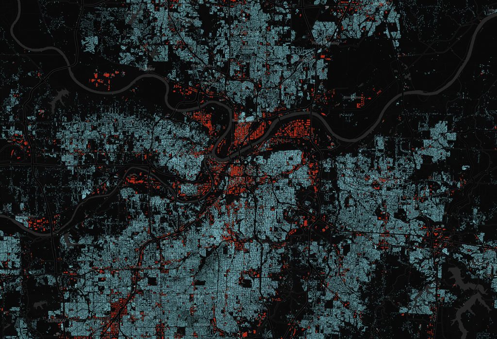 Interaktive Visualisierung von Kansas City, Missouri, USA, Abb.: Fraunhofer IGD / Open Data Commons