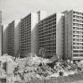 Wohnbebauung am Mehringplatz, während der Bauphase, o.J., Akademie der Künste, Berlin, Werner-Düttmann-Archiv, Nr. 34 F. 34/29a, Foto: Leon Müller